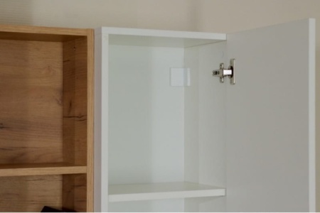 Стенка "Нева-1" Дуб Золотой/Белый