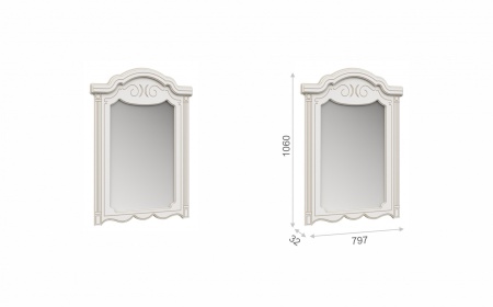 Спальный Гарнитур Барбара Белый/Патина Золото