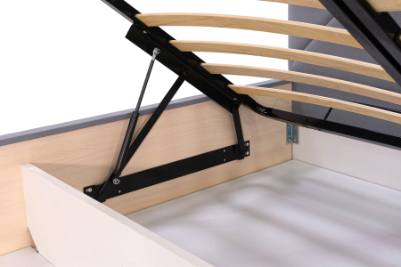 Кровать Лима серо-голубая