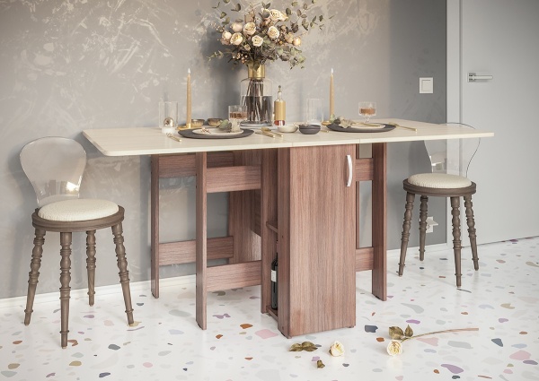 Обеденный Стол-Книжка Хозяюшка СТК-002/Разные Цвета