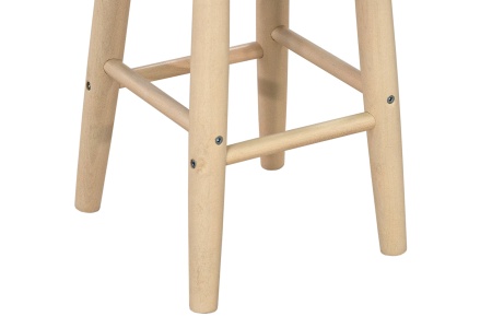 Табурет c круглым сиденьем выбеленная береза